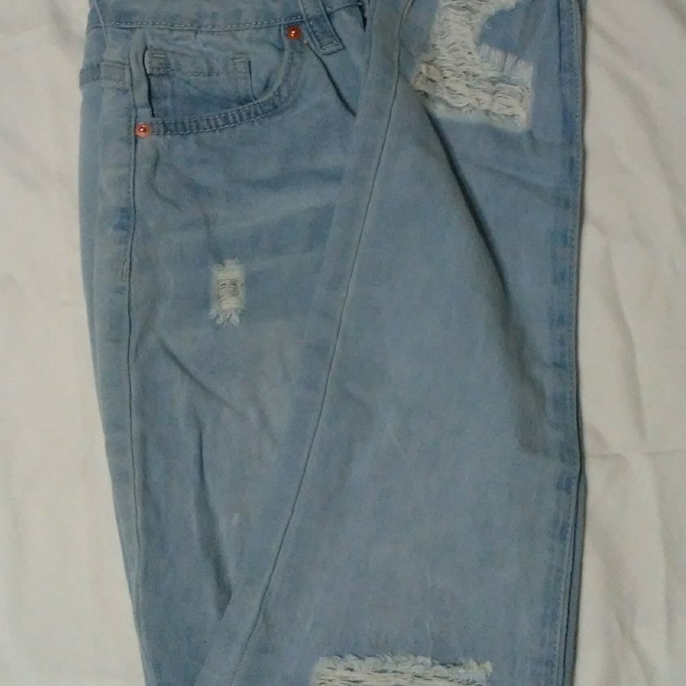 YMI Distressed Raw Hem High Rise Dream Fit Ankle - Picture 6 of 13